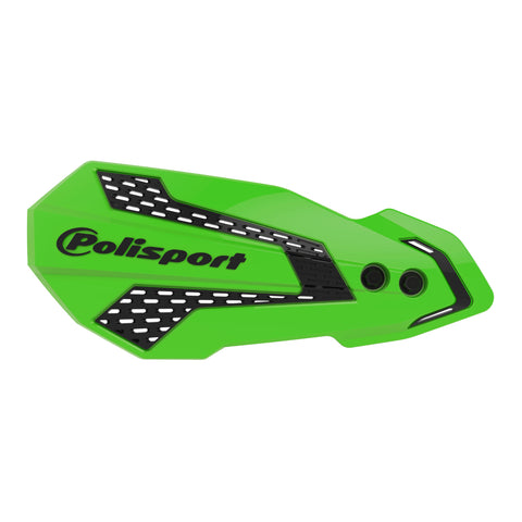 Polisport MX Flow Handguard Green / Black Suzuki Kawasaki Yamaha