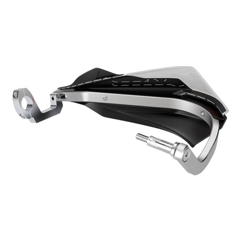 Polisport Trail Blazer Handguard with Metal Bar - Black / White