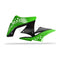 Polisport Radiator Scoops Kawasaki KX250F ('09-'12) - Green/Black (Top/Bottom)