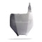 NUMBER PLATE KAW KX125/250 03-08/ KX250F/450F 04-08 WHT