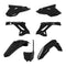 Polisport Restyling Kit Honda CR125/250 '02-'07 CRF22 Style Black