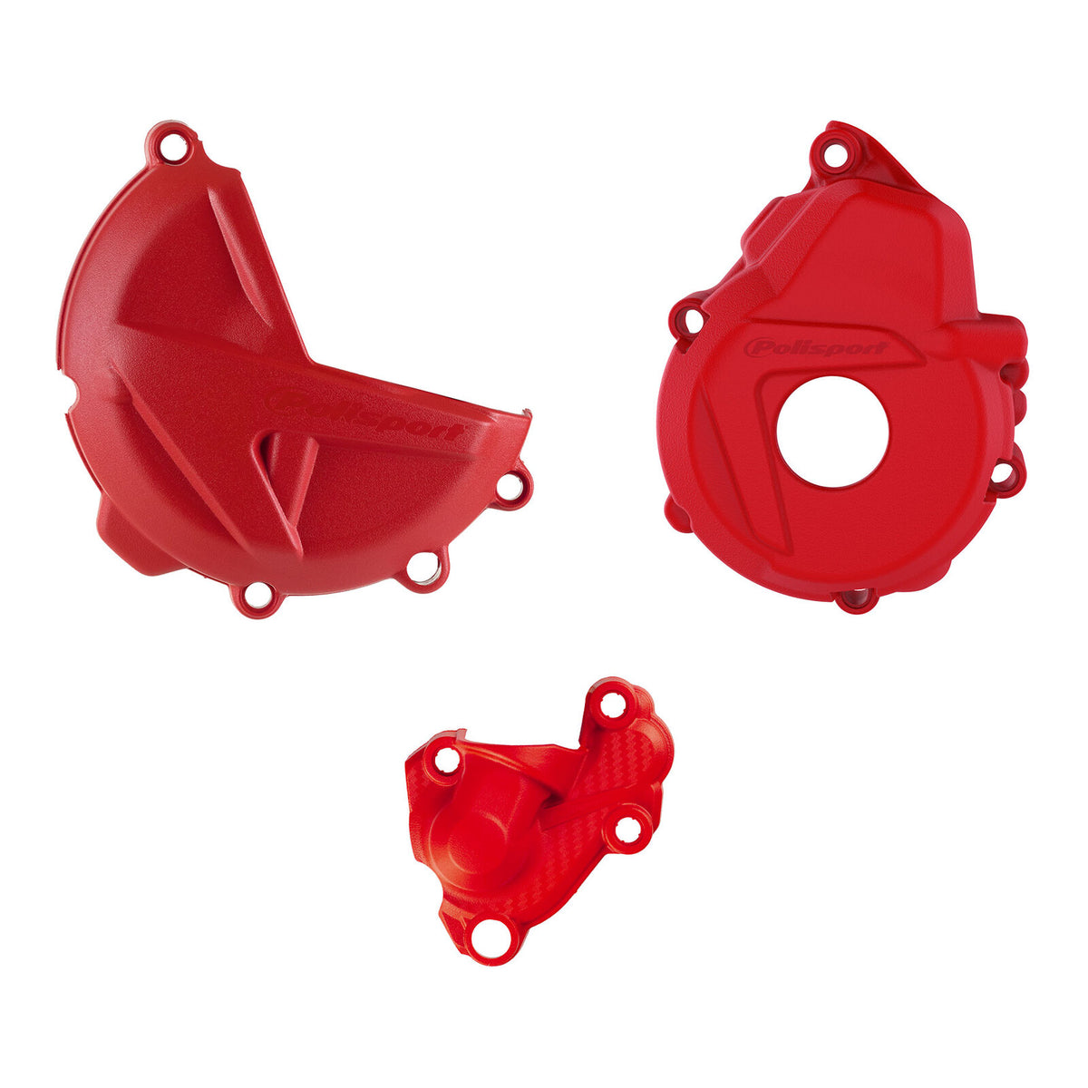 Polisport Kit Clutch and Ignition Cover Gasgas 250/350 ('21>) - Red