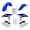 Polisport Full Kit Yamaha YZ250F ('10-'13) '11/'12 - OEM Blue/White