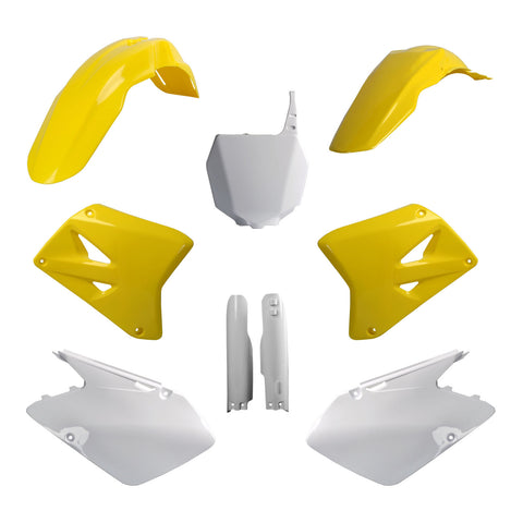 Polisport Full Kit Suzuki RM125/250 ('01-'06) - OEM Yellow / White