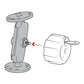 RAM Key Lock Knob with Brass Insert for B Size Socket Arms