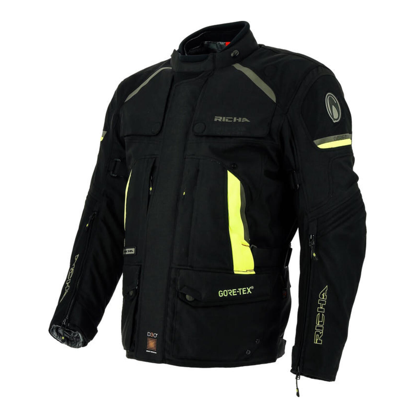 Richa Atacama Goretex Jacket - Black / Yellow (XL)