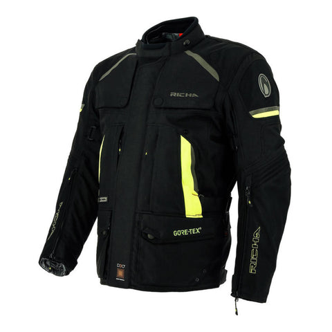 Richa Atacama Goretex Jacket - Black / Yellow (XL)