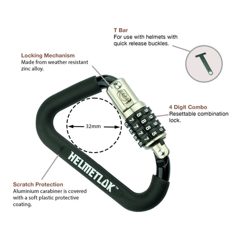 Rocky Creek HelmetLok and Stainless Steel T-Bar Combined
