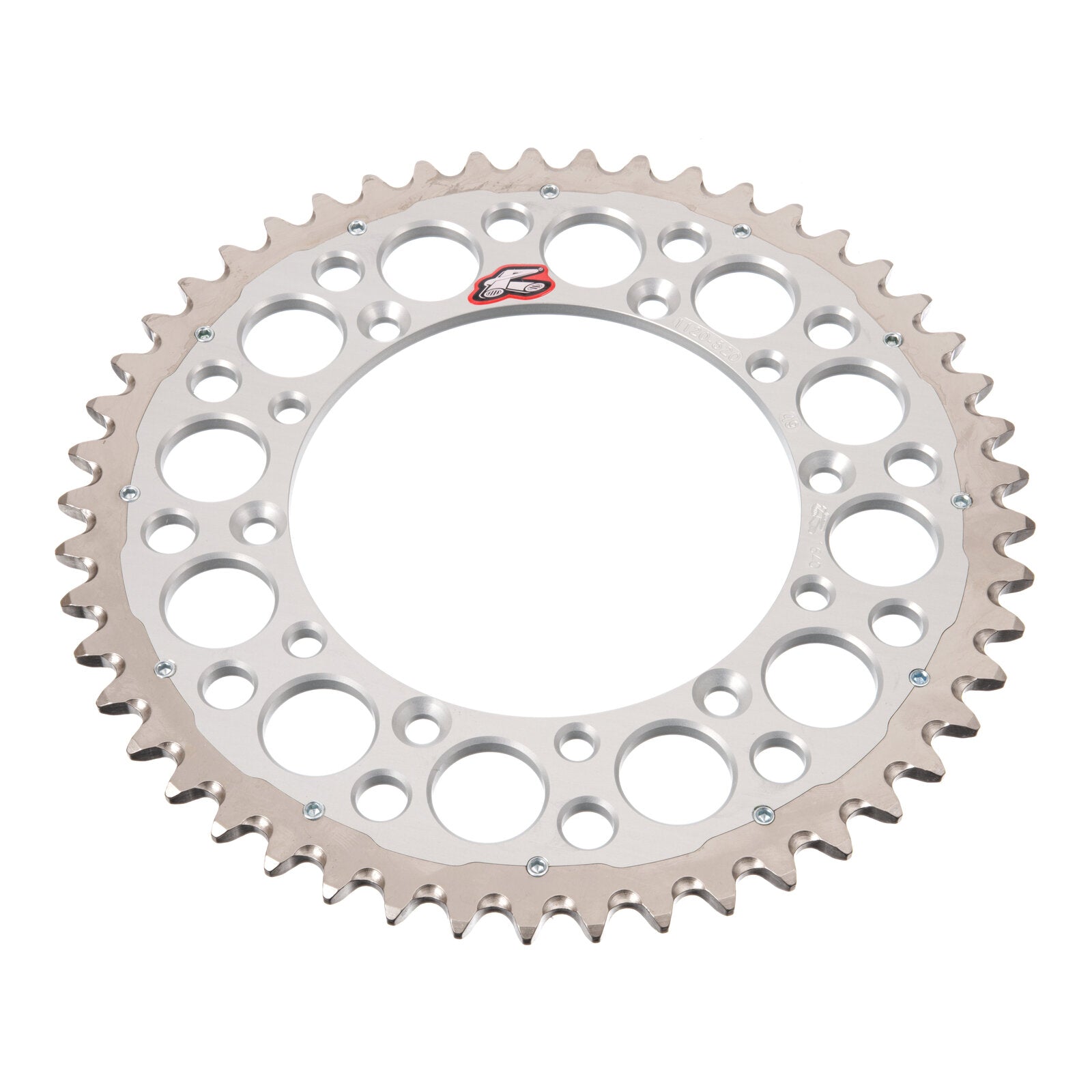 Renthal Sprocket Twinring Silver 48T Bi-Metal Grooved
