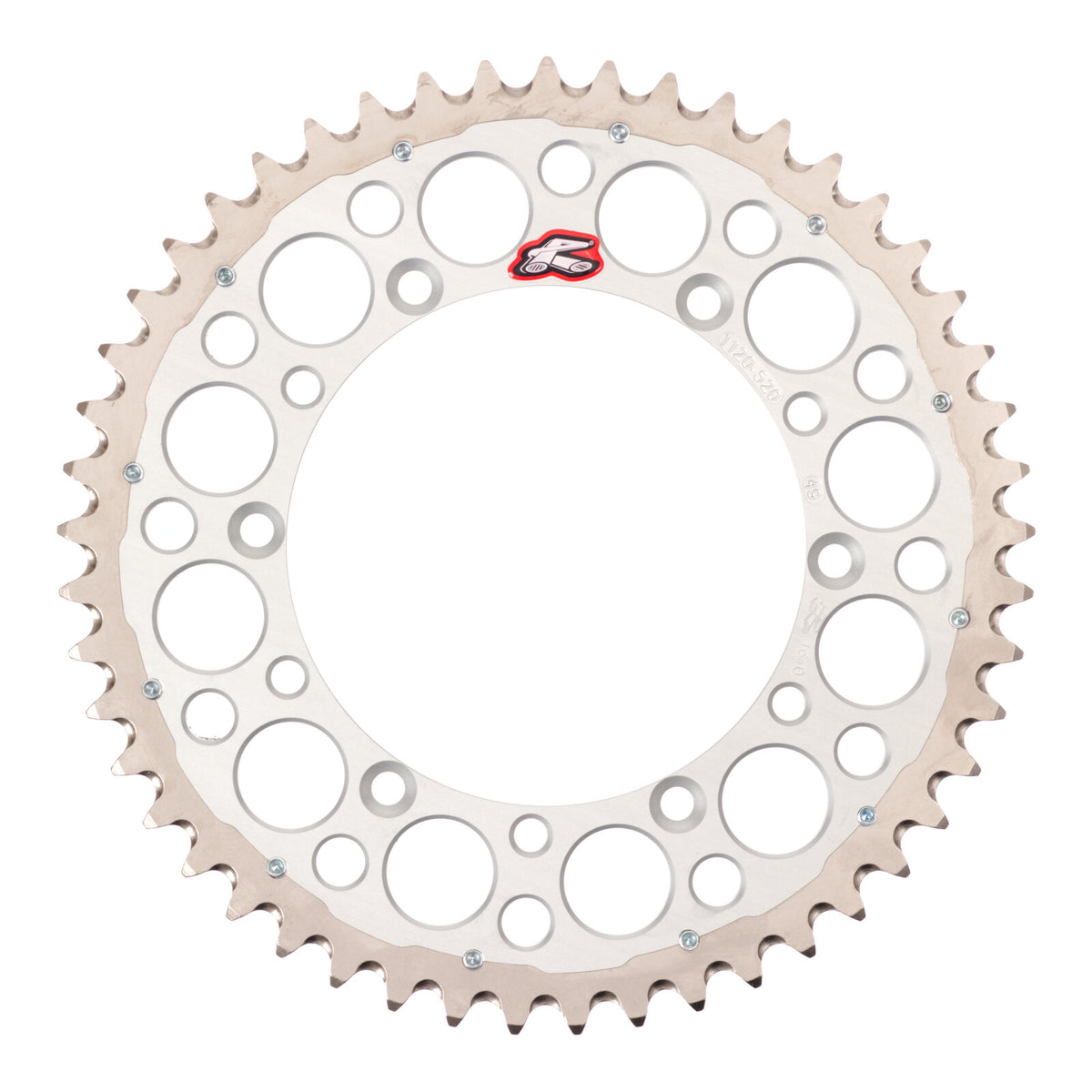 Renthal Sprocket Twinring Silver 48T Bi-Metal Grooved