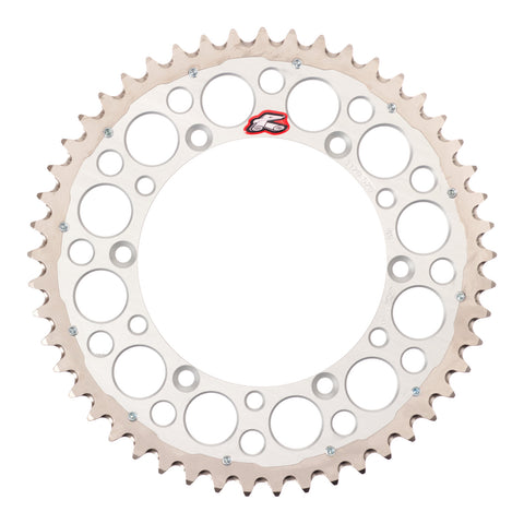 Renthal Sprocket Twinring Silver 48T Bi-Metal Grooved