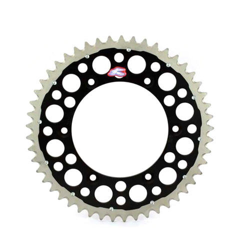 Renthal Sprocket Twinring Black 51T Bi-Metal Grooved Packaged