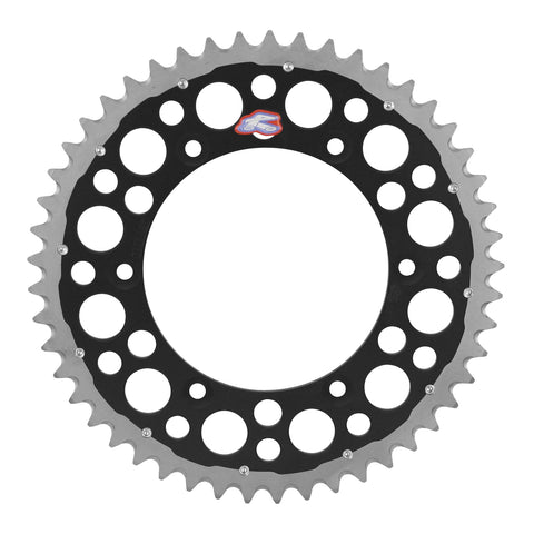 Renthal Sprocket Twinring Black 49T Bi-Metal Grooved Packaged