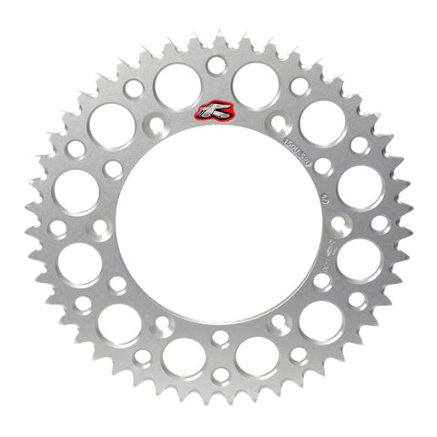 Renthal Rear Sprocket Silver 7075 Alloy T6 Grooved - Silver [Suzuki]