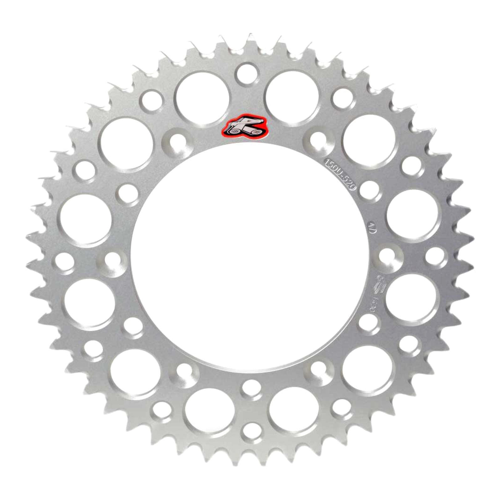 Renthal Rear Sprocket Silver 7075 Alloy T6 Grooved - Silver [Suzuki]