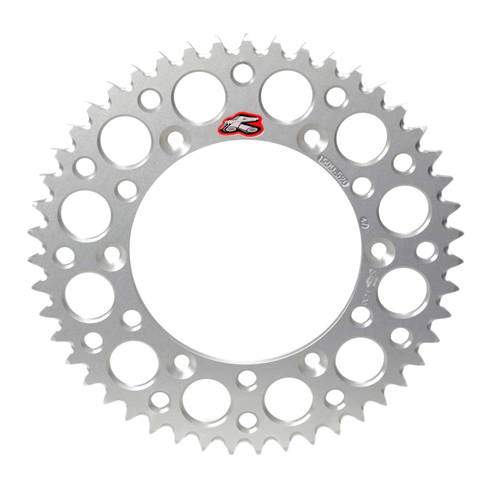 Renthal Rear Sprocket Silver 7075 Alloy T6 Grooved - Silver [Suzuki]