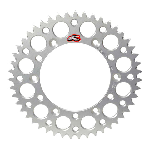 Renthal Rear Sprocket Silver 7075 Alloy T6 Grooved - Silver [Suzuki]