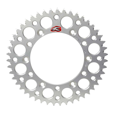 Renthal Rear Sprocket Silver 7075 Alloy T6 Grooved - Silver [Suzuki]