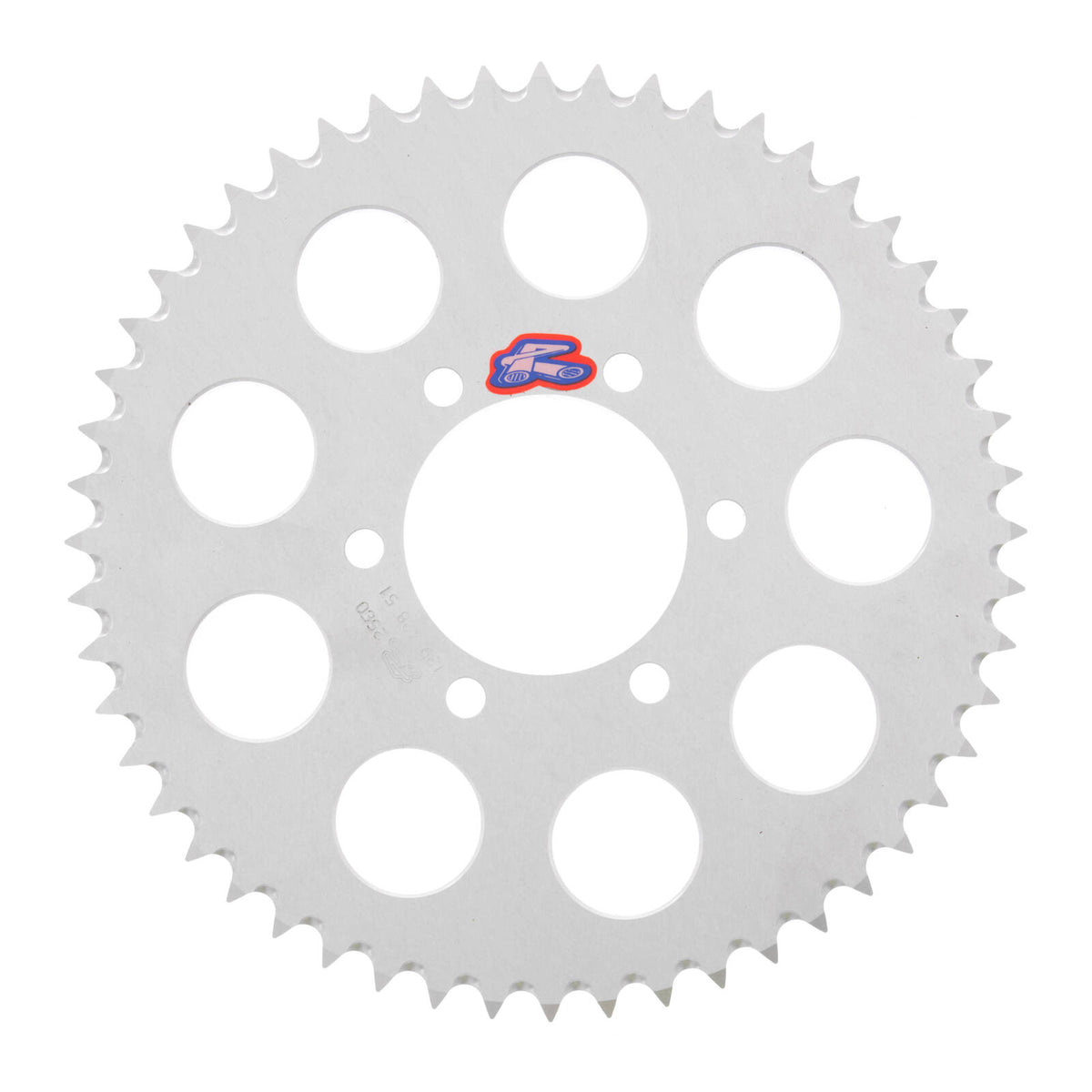 Renthal Rear Sprocket 7075 Alloy T6 Grooved - Silver [Yamaha]