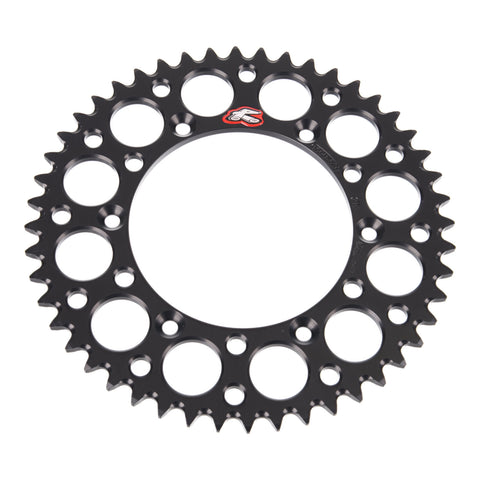 Renthal Sprocket Rear Black 48T Alloy 7075 T6 Grooved