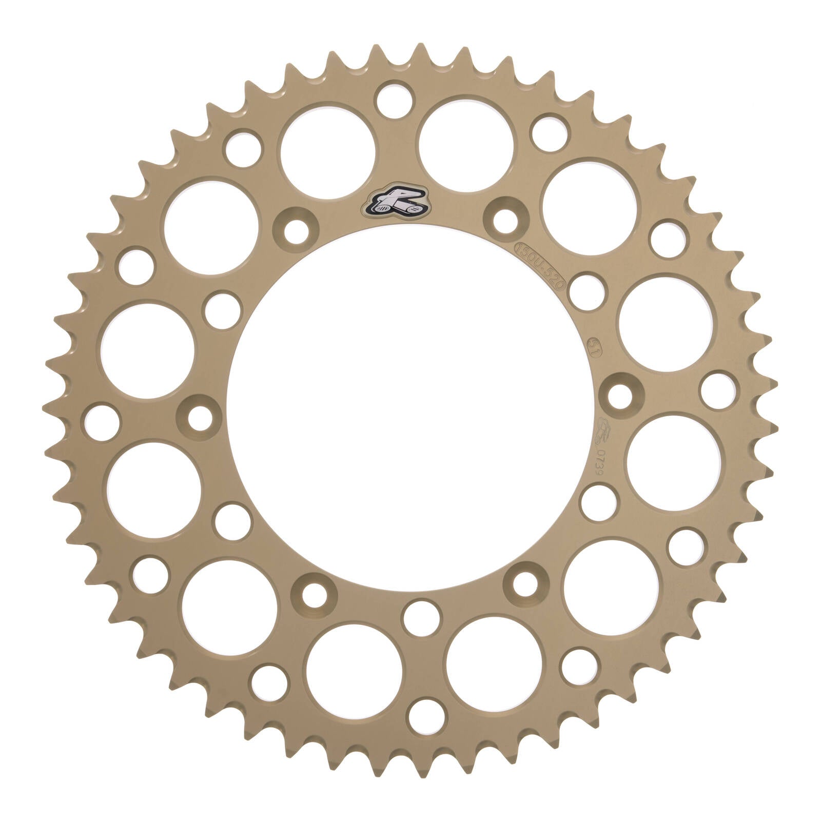 Renthal Rear Sprocket T6 7075 Grooved - Silver [Yamaha]