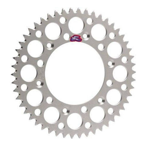 Renthal Sprocket Rear Silver 51T Alloy 7075 T6 Grooved Yamaha