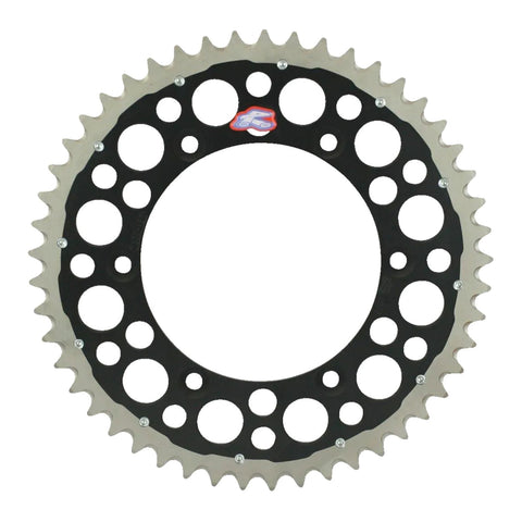 Renthal Sprocket Twinring Black 48T Bi-Metal Grooved Packaged