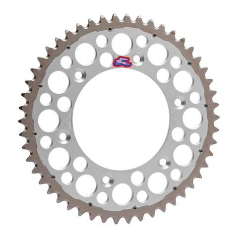 Renthal Sprocket Twinring Silver 48T Bi-metal Grooved