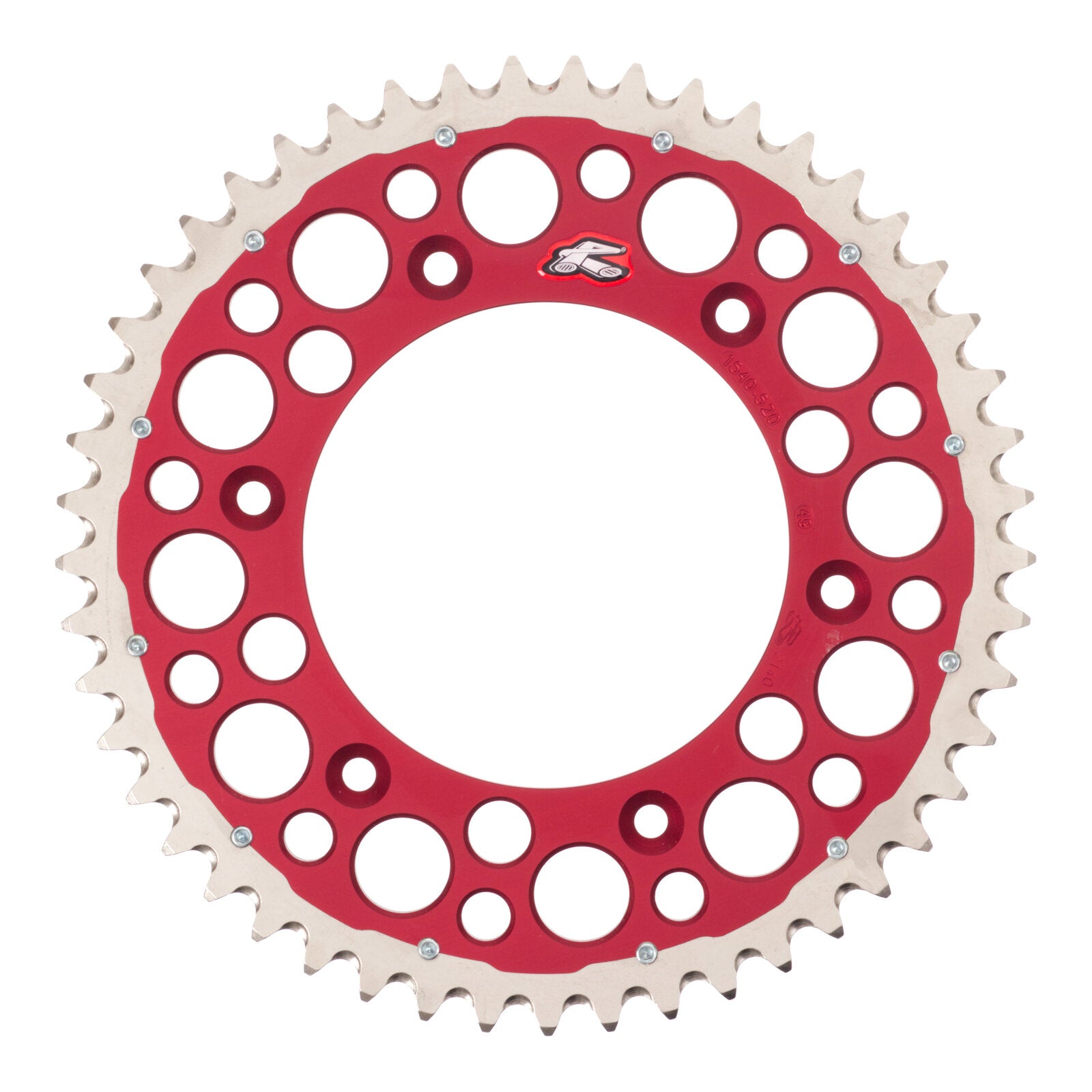 Renthal Sprocket Twinring Red 49T Bi-Metal Grooved