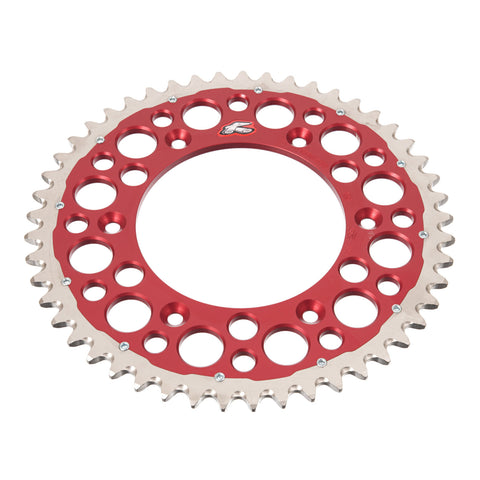 Renthal Sprocket Twinring Red 49T Bi-Metal Grooved