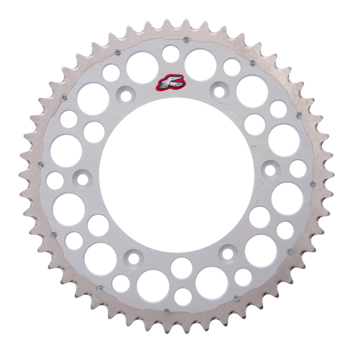 Renthal Sprocket Twinring Silver 50T Bi-metal Grooved