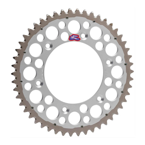 Renthal Sprocket Twinring Silver 51T Bi-Metal Grooved Packaged