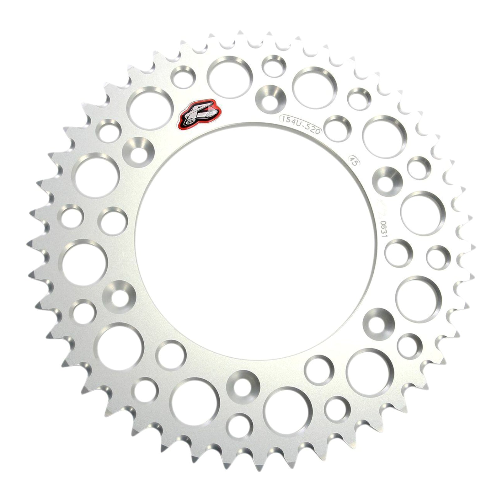 Renthal Sprocket Rear Silver 47T Alloy 7075 T6 Grooved Honda