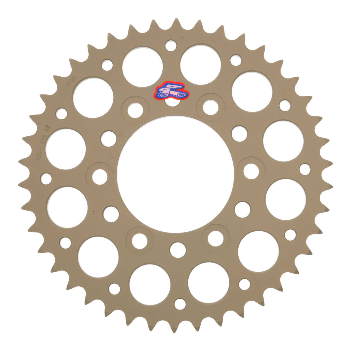 Renthal Sprocket Rear Silver 42T Alloy 7075 T6 Grooved Kawasaki