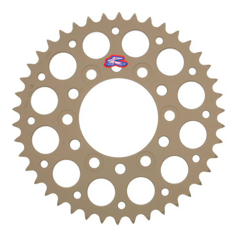Renthal Sprocket Rear Silver 42T Alloy 7075 T6 Grooved Kawasaki