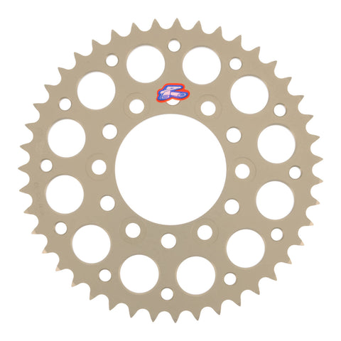 Renthal Sprocket Rear Silver 43T Alloy 7075 T6 Grooved Kawasaki