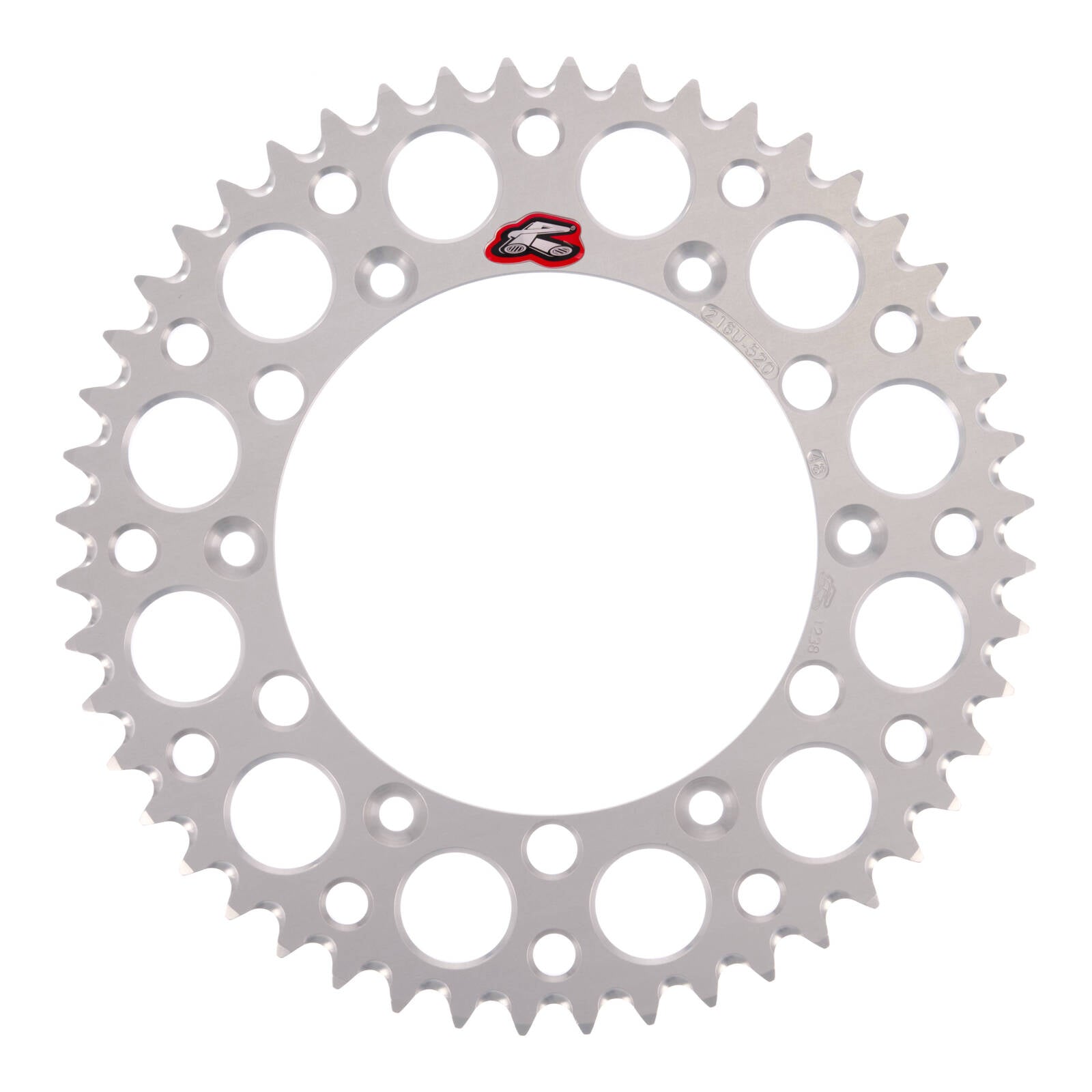 Renthal Rear Sprocket T6 Grooved 7075 Alloy - Silver [GasGas]