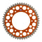 Renthal Sprocket Twinring Orange 50T Bi-Metal Grooved