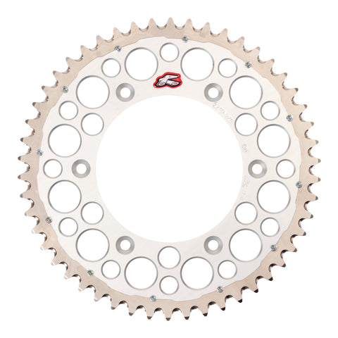 Renthal Sprocket Twinring Silver 50T Bi-Metal Grooved