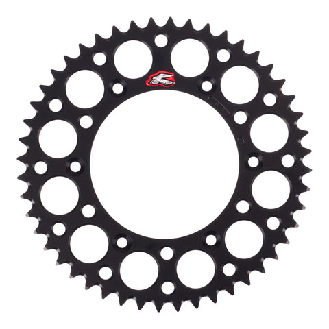 Renthal Sprocket Rear Black 48T Alloy 7075 T6 Grooved