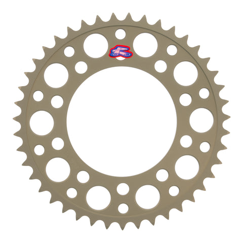 Renthal Rear Sprocket T6 Grooved 7075 Alloy - Silver [Honda]