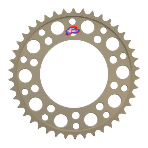 Renthal Rear Sprocket T6 Grooved 7075 Alloy - Silver [Honda]