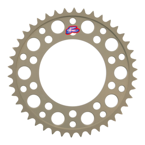 Renthal Rear Sprocket T6 Grooved 7075 Alloy - Silver [Honda]