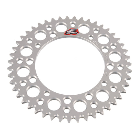 Renthal Sprocket Rear Silver 47T Alloy 7075 T6 Grooved