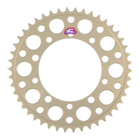 Renthal Rear Sprocket T6 7075 Alloy Grooved 409 / 525 - Silver [Suzuki]