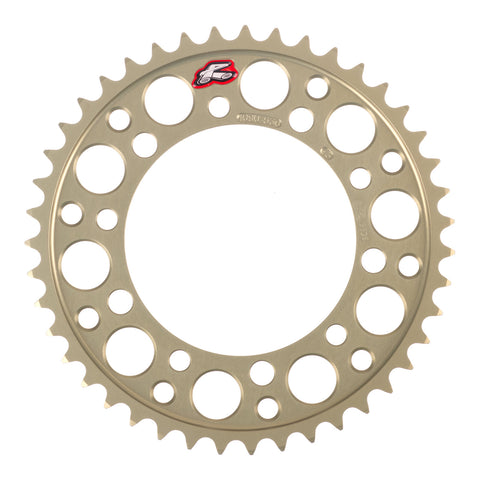 Renthal Sprocket Rear Silver 43T Alloy 7075 T6 Grooved Suzuki