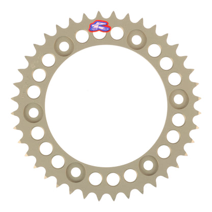 Renthal Rear Sprocket T6 7075 Alloy Grooved 411 / 530 - Silver [Honda]