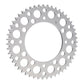 Renthal Rear Sprocket - Silver 51T Alloy 7075-T6 Grooved