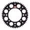 Renthal Sprocket Rear - Black 47T Alloy 7075 T6 Grooved KTM Husqvarna