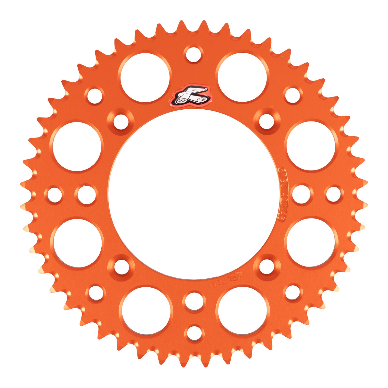 Renthal Rear Sprocket 48T Alloy 7075-T6 Grooved - Orange (KTM, Husqvarna)